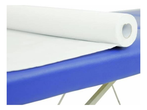 Imagem 1 de 8 de Papel Lençol 100% Branco Descartável P/ Maca 50x50 C/ 06 Un