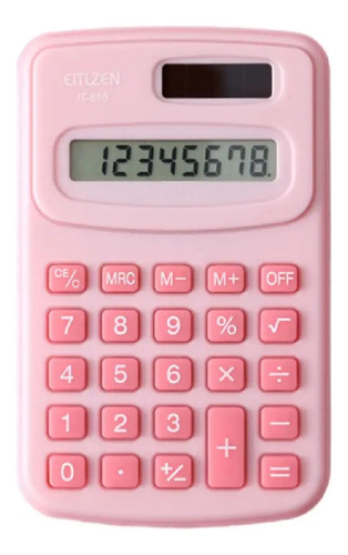 Calculadora De Mesa Bolso Mini Estojo Portátil Com 8 Dígitos