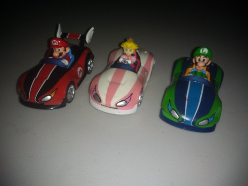 Mario Kart Vehículo Pull Speed Original Nintendo Peach Luigi (Usado)
