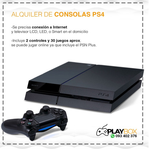 Alquiler Ps4  Playstation 4