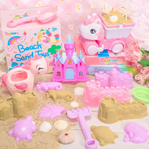 Juguetes De Playa Tagitary Unicorn Sand Con Bolsa De Malla P