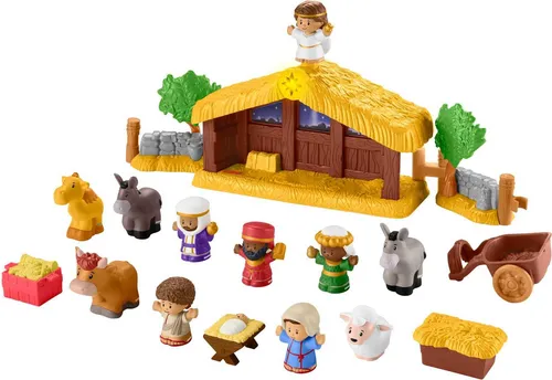 Set De Belén Fisher-price Little People Con 12 Figuras