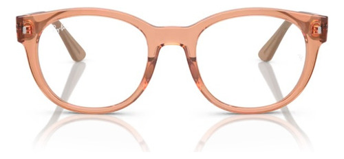 Lentes Ray Ban Rx7227 8313 Transparent Light Brown Oftalmico Color Transparent Light Brown 8313