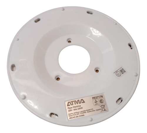 Base Plastica Color Blanco Pava Atma Pe5717n