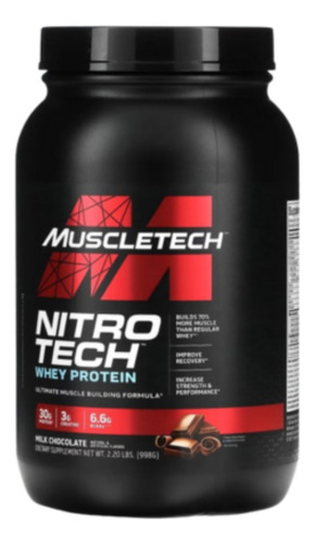 Nitro Tech 2lb Muscletech Whey Protein Aislada C/creatina Chocolate