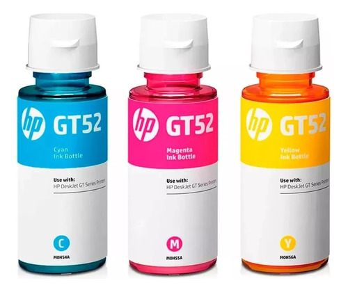 Combo X 3 Tinta Hp Gt52 315 415 515 530 580 720 750 Original