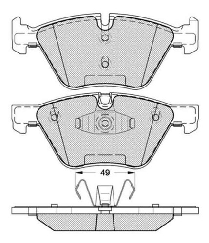 Pastilla De Freno Bmw --serie 3 316d - 318i - 320i 2013/ Del