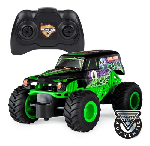 Monster Jam 1:24 - Carro Com Controle Remoto - Grave Digger 