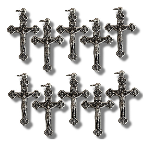 Lote De 10 Cruces Italianas De Trébol Con Imágenes 4cm