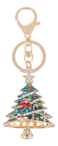 Llavero Con Colgante De Árbol De Navidad Con Diamante