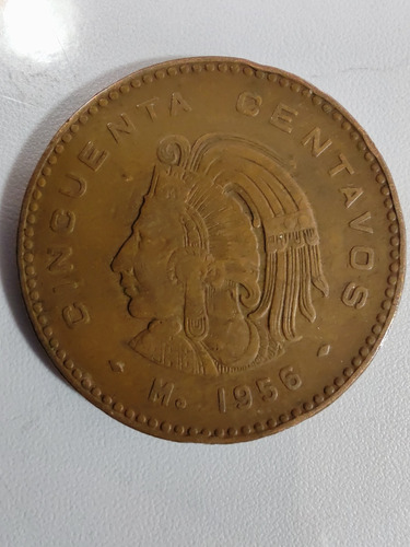 Moneda México 50 Centavos 1956 (x1459