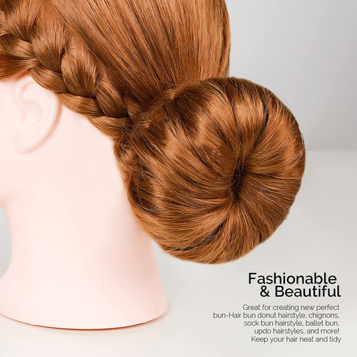 Fandamei Juego Para Hacer Moños De Dona Para El Cabello, 4 M