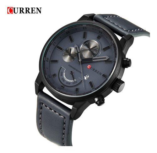 Reloj De Pulsera Timer Curren Fashion Quartz, Nueva Marca Ca