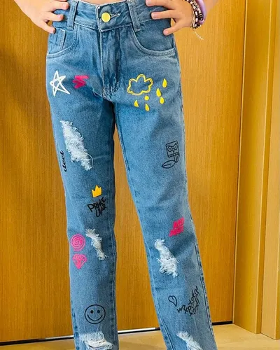 Calca Flare Infantil Estampada MercadoLivre