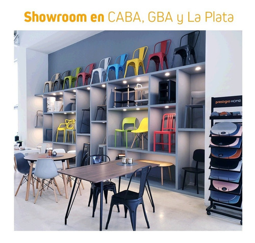 Imagen 2 de 3 de Mesa Industrial De Comedor Madera Alamo Macizo 140x80 Cm