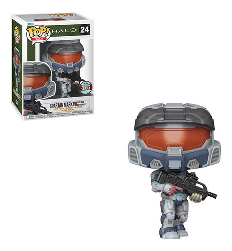 Funko Pop Spartan Mark Vii With Br75 Batle Rifle - Halo