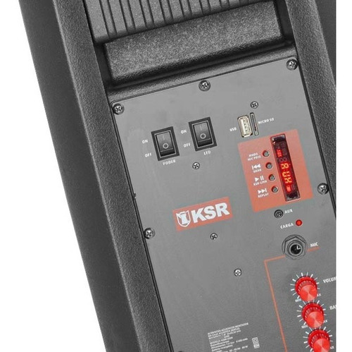 Imagen 4 de 8 de Bocina Bafle Recargable 2x8 Kaiser 7800w Ksr-link Ksw-0209