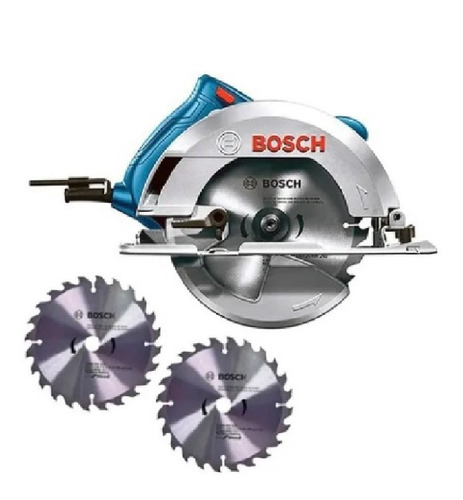 Imagen 1 de 5 de Sierra Circular 7 1/4 PuLG 1 500 W Con 2 Disco Bosch Gks 150