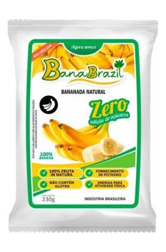 Doce De Banana Natural Diet Zero Bananinha Sem Açúcar