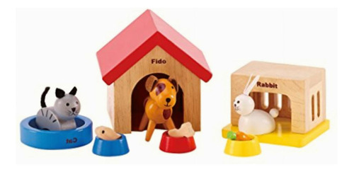 Hape Set De Mascotas De Madera