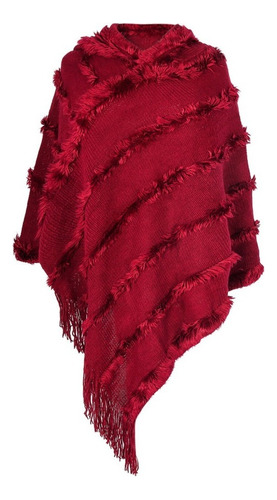 Poncho Mujer Chal Capa Invierno Calientito Colores Sweater