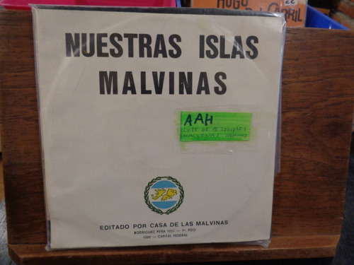 Nuestras Islas Malvinas 5 Discos Simples Vinilo  Himnos  F