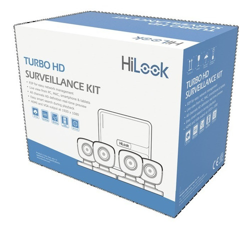 Kit Turbohd 720p 4 Camaras Bala Metalica Con Cables 18mts