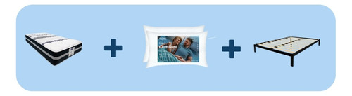 Colchón Restonic Queen Size Ultra Confort + 2 Almohadas+ Box