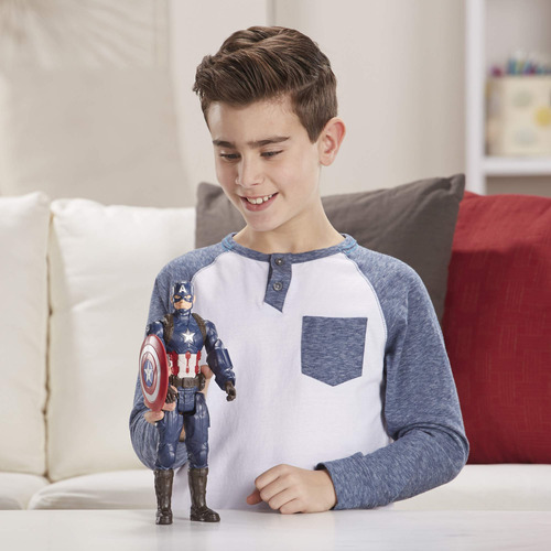 Boneco De Ação Avengers Marvel Endgame Titan Hero Captain Am