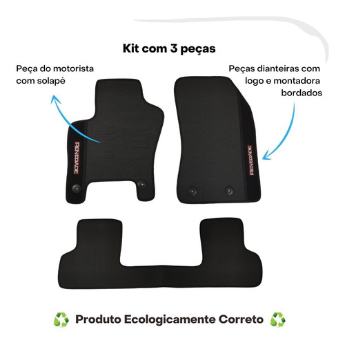 Imagem 2 de 7 de Tapete De Carro Tipo Original Jeep Renegade 2015 A 2022