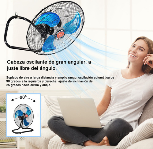 Ventilador Pedestal Piso Pared 3en1 Con 3 Aspas 18 Pulgadas
