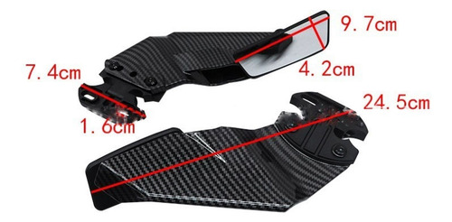 Alerón De Espejo Retrovisor Moto Para Gsx250r Para Ninja 450