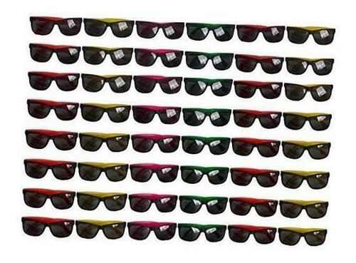 Set De 48 Pares De Lentes Neon Para Fiestas Retro Estilo 80s