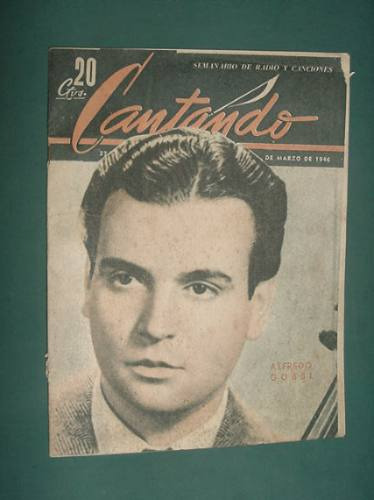 Revista Cantando Mar/46 Canciones Tango Gardel Magaldi Dizeo