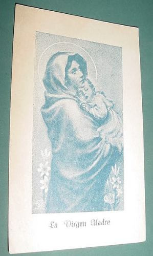 Tarjetita Religion Oracion A La Virgen Maria Madre Sin Data