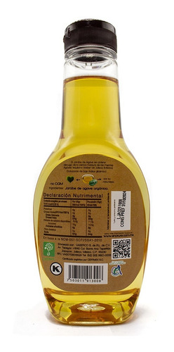 Imagen 3 de 3 de Jarabe De Agave Orgánico Ámbar Enature 330 G