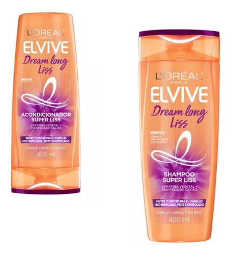 Combo Loreal Elvive Deam Long Liss Shampoo+acondicionador 