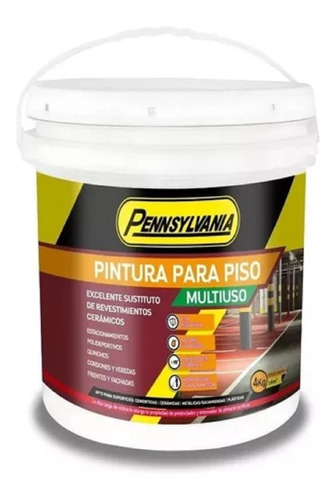 Pintura Para Pisos Alta Resistencia 20 Lt Asfalkote Teja