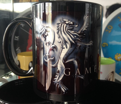 Taza Negra Game Of Thornes Lannister