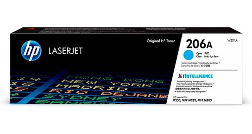 Toner Hp W2111a (206a) L.j. M255 Cyan 1,250 Pgs