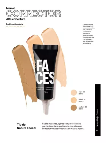 Corrector Facial Faces Natura