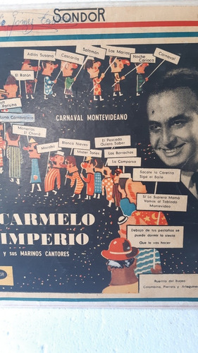 Disco Lp Carnaval Montevideano / Carmelo Imperio / Sondor