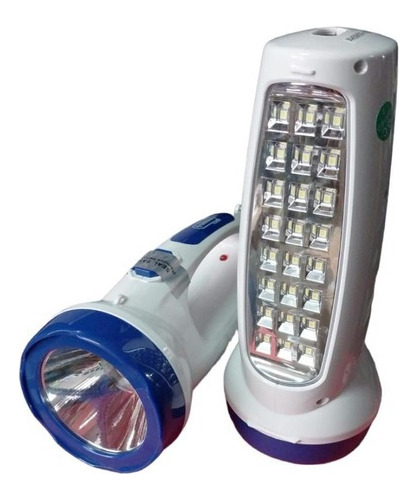 Linterna Led + Farol Recargable 24 Led 1w Unisil Ft