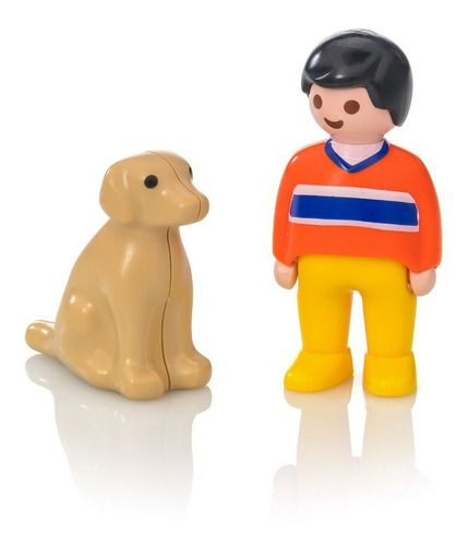 Playmobil 123 Hombre Con Perro 9256 Original Educando