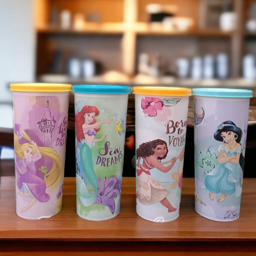 Vaso Princesas Con Sello Tupperware® 470ml Libre De Bpa