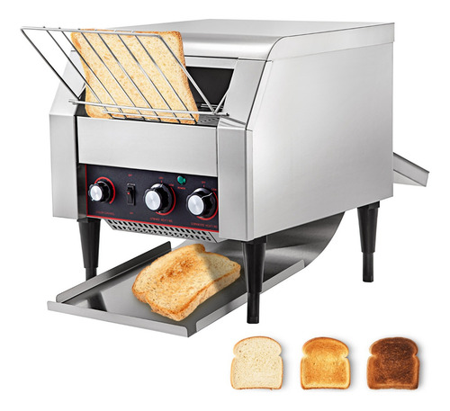 Vevor Horno Comercial Eléctrico Pizza 2600w Tostadora Inox Color Plateado
