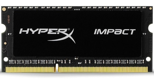 Imagen 2 de 4 de Memoria Ddr3 Sodimm Kingston Hyperx Impact 8gb 1600mhz 1.35v