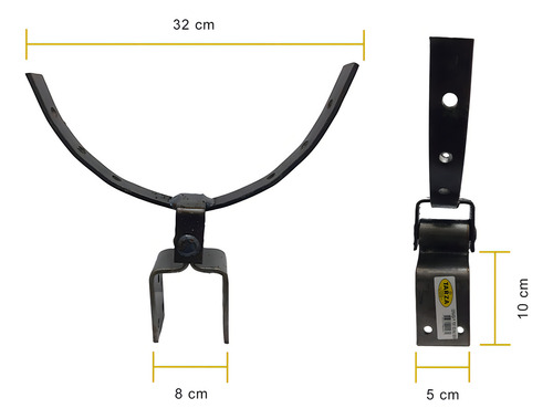 Dobradiça Para Porteira Mourão 70 Mm Forjada 6 Un Tarza