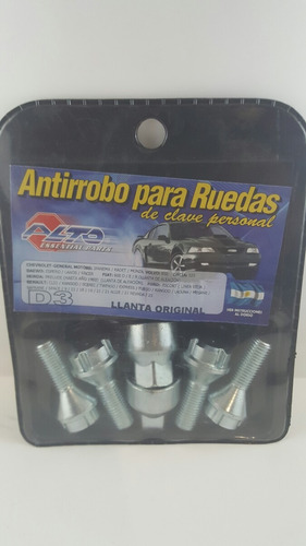 Tuercas Bulon Antirrobo Alto D3 Ford / Renault - Maranello