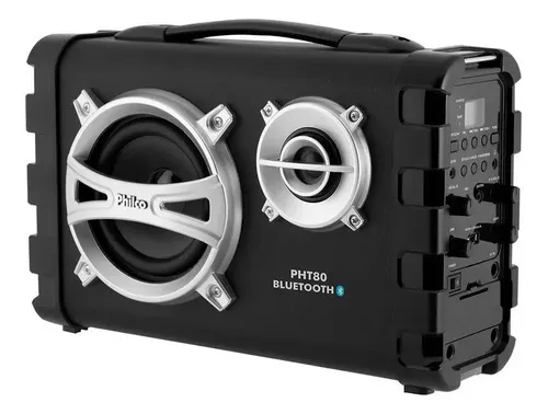 Caixa Acústica Multiuso Philco 80w Com Bluetooth E Rádio Fm Cor